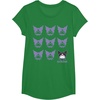 image:imageKuromi Real TShirt  Unisex Kids Adult  Black  Short Sleeve  Cotton 100  SmallKelly Green