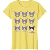 image:imageKuromi Real TShirt  Unisex Kids Adult  Black  Short Sleeve  Cotton 100  SmallLemon Yellow