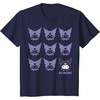 image:imageKuromi Real TShirt  Unisex Kids Adult  Black  Short Sleeve  Cotton 100  SmallNavy Blue