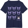 image:imageKuromi Real TShirt  Unisex Kids Adult  Black  Short Sleeve  Cotton 100  SmallNavy Blue