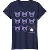 image:imageKuromi Real TShirt  Unisex Kids Adult  Black  Short Sleeve  Cotton 100  SmallNavy Blue