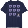 image:imageKuromi Real TShirt  Unisex Kids Adult  Black  Short Sleeve  Cotton 100  SmallNavy Blue