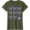 image:imageKuromi Real TShirt  Unisex Kids Adult  Black  Short Sleeve  Cotton 100  SmallOlive Green