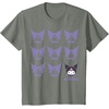 image:imageKuromi Real TShirt  Unisex Kids Adult  Black  Short Sleeve  Cotton 100  SmallOlive Heather