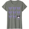 image:imageKuromi Real TShirt  Unisex Kids Adult  Black  Short Sleeve  Cotton 100  SmallOlive Heather
