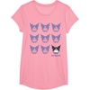 image:imageKuromi Real TShirt  Unisex Kids Adult  Black  Short Sleeve  Cotton 100  SmallPink