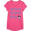 image:imageKuromi Real TShirt  Unisex Kids Adult  Black  Short Sleeve  Cotton 100  SmallPink Heather