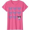 image:imageKuromi Real TShirt  Unisex Kids Adult  Black  Short Sleeve  Cotton 100  SmallPink Heather