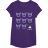image:imageKuromi Real TShirt  Unisex Kids Adult  Black  Short Sleeve  Cotton 100  SmallPurple