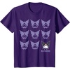 image:imageKuromi Real TShirt  Unisex Kids Adult  Black  Short Sleeve  Cotton 100  SmallPurple
