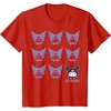 image:imageKuromi Real TShirt  Unisex Kids Adult  Black  Short Sleeve  Cotton 100  SmallRed