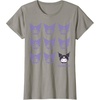 image:imageKuromi Real TShirt  Unisex Kids Adult  Black  Short Sleeve  Cotton 100  SmallSlate Grey