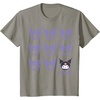 image:imageKuromi Real TShirt  Unisex Kids Adult  Black  Short Sleeve  Cotton 100  SmallSlate Grey