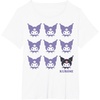image:imageKuromi Real TShirt  Unisex Kids Adult  Black  Short Sleeve  Cotton 100  SmallWhite