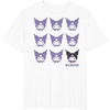 image:imageKuromi Real TShirt  Unisex Kids Adult  Black  Short Sleeve  Cotton 100  SmallWhite