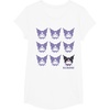 image:imageKuromi Real TShirt  Unisex Kids Adult  Black  Short Sleeve  Cotton 100  SmallWhite