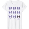 image:imageKuromi Real TShirt  Unisex Kids Adult  Black  Short Sleeve  Cotton 100  SmallWhite