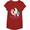 image:imageLittle Twin Stars Love You to The Moon and Back Tee Shirt TShirtCranberry Red