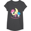 image:imageLittle Twin Stars Love You to The Moon and Back Tee Shirt TShirtDark Heather Grey
