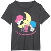 image:imageLittle Twin Stars Love You to The Moon and Back Tee Shirt TShirtDark Heather Grey