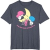 image:imageLittle Twin Stars Love You to The Moon and Back Tee Shirt TShirtHeather Blue