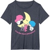 image:imageLittle Twin Stars Love You to The Moon and Back Tee Shirt TShirtHeather Blue
