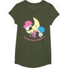 image:imageLittle Twin Stars Love You to The Moon and Back Tee Shirt TShirtOlive Green