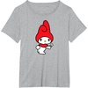 image:imageMy Melody Flower Tee TShirtHeather Grey