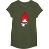 image:imageMy Melody Flower Tee TShirtOlive Green