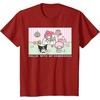 image:imageMy Melody and Kuromi Rollin with My Homebodies TShirt SmallCranberry Red