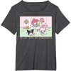 image:imageMy Melody and Kuromi Rollin with My Homebodies TShirt SmallDark Heather Grey