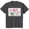 image:imageMy Melody and Kuromi Rollin with My Homebodies TShirt SmallDark Heather Grey
