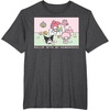 image:imageMy Melody and Kuromi Rollin with My Homebodies TShirt SmallDark Heather Grey