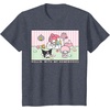 image:imageMy Melody and Kuromi Rollin with My Homebodies TShirt SmallHeather Blue