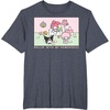 image:imageMy Melody and Kuromi Rollin with My Homebodies TShirt SmallHeather Blue