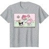 image:imageMy Melody and Kuromi Rollin with My Homebodies TShirt SmallHeather Grey