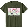 image:imageMy Melody and Kuromi Rollin with My Homebodies TShirt SmallOlive Green
