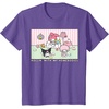 image:imageMy Melody and Kuromi Rollin with My Homebodies TShirt SmallPurple Heather