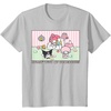 image:imageMy Melody and Kuromi Rollin with My Homebodies TShirt SmallSilver Grey