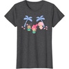 image:imageMy Melody and Kuromi Tropical Hula TShirt SmallDark Heather Grey