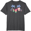 image:imageMy Melody and Kuromi Tropical Hula TShirt SmallDark Heather Grey