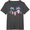 image:imageMy Melody and Kuromi Tropical Hula TShirt SmallDark Heather Grey