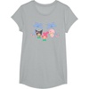 image:imageMy Melody and Kuromi Tropical Hula TShirt SmallHeather Grey