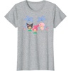 image:imageMy Melody and Kuromi Tropical Hula TShirt SmallHeather Grey