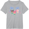 image:imageMy Melody and Kuromi Tropical Hula TShirt SmallHeather Grey