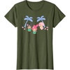 image:imageMy Melody and Kuromi Tropical Hula TShirt SmallOlive Green