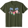 image:imageMy Melody and Kuromi Tropical Hula TShirt SmallOlive Green