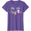 image:imageMy Melody and Kuromi Tropical Hula TShirt SmallPurple Heather