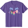 image:imageMy Melody and Kuromi Tropical Hula TShirt SmallPurple Heather
