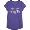 image:imageMy Melody and Kuromi Tropical Hula TShirt SmallPurple Heather